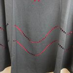 Aryeh 🌞 Black Over Red Satin Cut Out Detail Sleeveless Midi Dress Photo 6