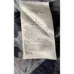 Gap  Roll Cuff Medium Indigo Denim Floral Print Shift Dress Back Zipper Pockets 6 Photo 7