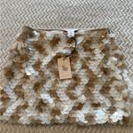 Sincerely Jules Cream Sequin Mini Skirt Size XS Photo 3