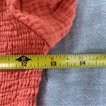 O.P.T. Women’s Orange Gauze 100% Cotton Tiered Midi Dress Cottage Boho XS Photo 4