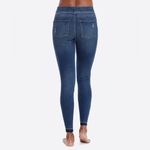 Spanx NEW Distressed Skinny Jeans Pull On Denim Pants Medium Wash Large L NWT Photo 2
