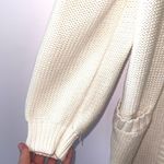 Loft Cream Open Front Knit Cardigan Photo 4