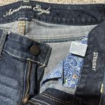 American Eagle Outfitters Dark Blue Straight Leg Jeans Photo 5