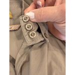 Silvian Heach Long Sleeve Button Up Bodysuit Shirt Beige Women's Size Medium Tan Photo 6