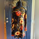 Altar'd State  Orange and Yellow V-Neck Bishop Sleeve Sundress Photo 3