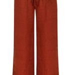 Untitled in Motion Emissus Rust Wide Leg Lounge Pajama Pants Size Medium Orange Photo 4