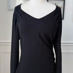 OGL Move Brami Black Wode Long Sleeve Ruched Top L Size L Photo 0