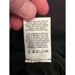 Attention  Dress Womens Medium Black Faux Leather Sleeve Sheath Knee Length Photo 13