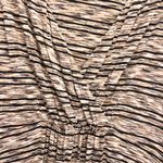 Chico's Chico’s Valarie Space Dyed Striped Faux Wrap Sleeveless Maxi Dress Black Tan 2 Photo 3