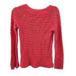 Lucky Brand  Open Knit Crochet Sweater Womens Size M Cotton Pullover Photo 1