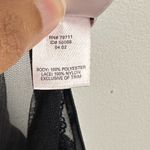 Victoria's Secret  Black Midi Slip Dress Satin Rhinestones Embellished Lace Sz L Photo 7