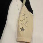 Peloton Cadent High-Rise Colorblock Leggings – Black Beige Green Star Print – M Photo 1