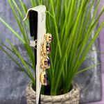 Dillard’s Tri Color Dangle Chandelier Earrings Pink Blue Purple Blue Photo 2