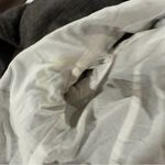 ZARA Black & White Long Sleeve Asymmetrical Button Tie Waist Coat Size L Photo 8