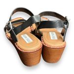 Steve Madden Ares Slingback Wedge Sandal Black Women Size 8 Photo 2