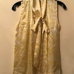 CAbi Moonbeam Sleeveless Tie Neck Silk Blouse Photo 1