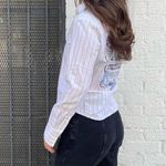 Free People Western country striped button-up blouse with Bejeweled embroidery / fits like a medium  Photo 2