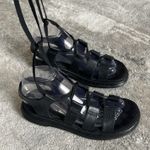 Dr. Martens Dr Doc Martens Kristina Sandals Womens 6 EU 37 Gladiator Lace Up Black Leather Photo 2