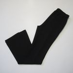 Theory NWT  Vent Demitria in Black Navy Double Knit Slit Flare Trouser Pants 4 Photo 9