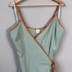 Selfie Leslie NWT Kina Belted Wrap Mini Dress Womens XL Pistachio Green Vacation Photo 7