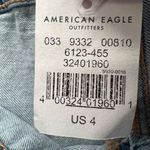 American Eagle Jean Skirt Womens 4 Blue Denim Super High Rise A-Line Button NEW Photo 13