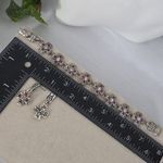 Premier Designs Premier Design Silver Cross Bracelet and Earrings Set Valerie with Purple Stones Photo 15