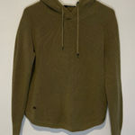 Ralph Lauren Lauren  Waffle Knit Hooded Olive Green Long Sleeve Pullover A2 Photo 0