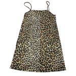 ZARA  Dress Womens Small‎ Yellow Black Leopard Square Neck Mini Stretch Knit Photo 3