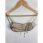 PQ Swim Anthropologie Luna Wave Bikini Top Size Small Gold Photo 4