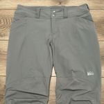 REI Skreeline Gray Nylon Stretch Vented Mid Rise Hiking‎ Pants Size 8P Photo 1