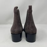 Marc Fisher Yale Chelsea Booties 7 Brown Leather Suede Pointed Toe Pull On Photo 5