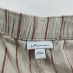 J.Jill Brown Striped Stretch Linen Belted Wide Leg Pant L Size L Photo 3