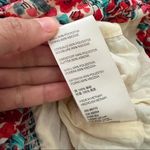 Free People NWT  Mable Bustier Long Sleeve Sweetheart Floral Red Top XS Photo 3