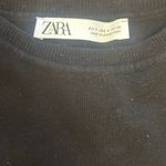 ZARA  Black Fitted Sleeveless Crop Tank Top Photo 8