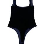Kittenish  Navy Blue Crushed Velvet Bodysuit M Photo 1