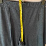 St. John Navy Blue Heathered Pintuck Stretchy Straight Leg Pants Women's size 12 Photo 10