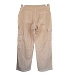 Rachel Paige Cargo Pants Wide Leg Utility Khaki Contrast Stitch M Tan Size M Photo 5