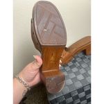White Mountain  Jem Block Heeled Sandals Size 9 Wooden Brown Cushioned Footbeds Photo 8