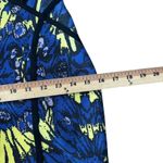Gracia  Bodycon Bandage Dress Sz‎ M Blue Yellow Midi Butterfly Floral Photo 6