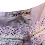 Dreams Co Purple Lavender Retro Embroidered Floral Kidcore Ruffle Lace Top Size L Photo 3