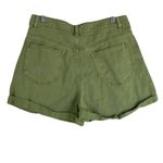 Forever 21 Shorts Womens L Green Denim Rigid High Rise Casual 90s Tomboy Photo 3
