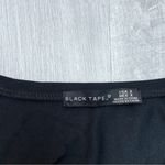 Black Long Sleeve Ruched Bodycon Midi Dress XL Photo 2