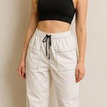 Free People Movement  High-Rise Utility Pants White Size Medium NWT Photo 0