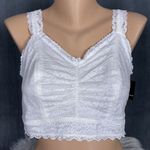Torrid New  Curve 4-Way Stretch White Lace Bralette Size 1 1X Wire Free Unlined Photo 0
