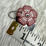 Coach  Gold Tea Rose Flower Floral Bag Charm Hang Tag Photo 2