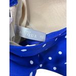 Cacique Simply  Royal Blue & White Polka Dot No Wire Halter Bikini Top Sz 20 New Photo 7