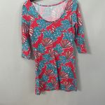 Lilly Pulitzer  watermelon  topanga coral shells dress summer‎ cruise small Photo 1