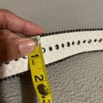 Bling Bling Womens Elegant Western Sparkly Silver Studded Belt missing belt loop White Photo 5