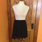 Glittery fit n flare night out dress Black Photo 2