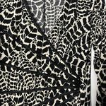 Connected Apparel Connected Dress Size 12 Black And White Animal Print Photo 1
